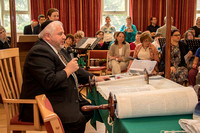Scribe Bernard Benarroch explains how the scroll will be completed